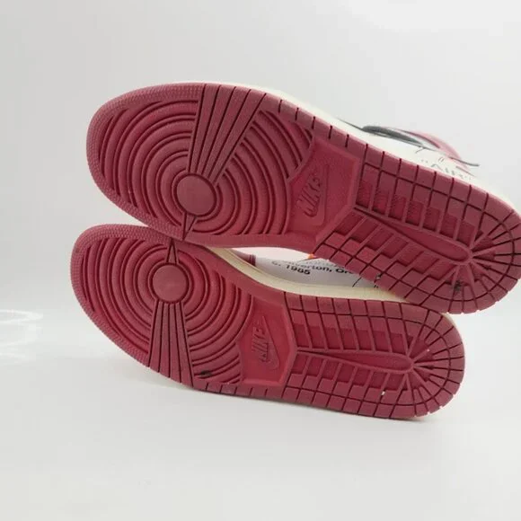 Jordan Men's Red Retro 1 High-Top Classic Athletic Sneaker Size 12 - Picture 6 of 7